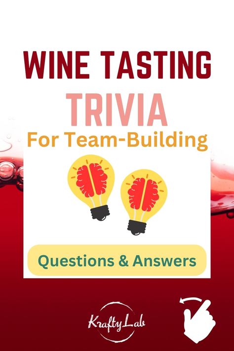 If you are ready to begin planning your next event, connect with a KraftyLab event specialist via inquiry, scheduling a call, or calling an agent directly on 551-430-5384. We can’t wait to help you host the ultimate holiday party! Team Building Questions, Wine Trivia, Office Party Ideas, Virtual Team Building, Party Game Ideas, Wine Knowledge, Wine Tasting Experience, Icebreaker Activities, Wine Tasting Party