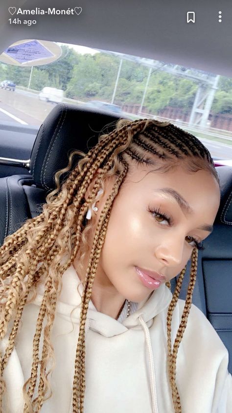 Braids Honey Blonde, Protective Hairstyles For Natural Hair, Goddess Braids Hairstyles, Box Braids Hairstyles For Black Women, Braids Hairstyles Pictures, Cute Box Braids Hairstyles, Protective Hairstyles Braids, Fulani Braids, Cool Braid Hairstyles