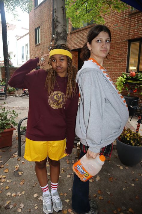 Moonrise Kingdom Halloween Costume, Juno And Bleeker Costume, Juno Couple Costume, Indie Movie Halloween Costumes, Butch Halloween Costumes, Silly Halloween Costumes For Women, Bottoms Halloween Costume, Nonbinary Halloween Costumes, Halloween Costumes Masc