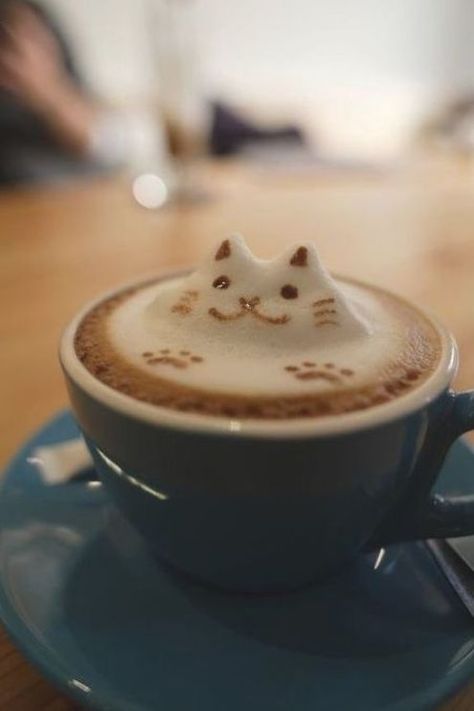 The 40 Most Amazing Examples Of Coffee Foam Art                                                                                                                                                                                 More Coffee Foam Art, Coffee Foam, Foam Art, Coffee Latte Art, Milk Foam, Japanese Tea Ceremony, Cafe Latte, Cat Cafe, Cold Coffee