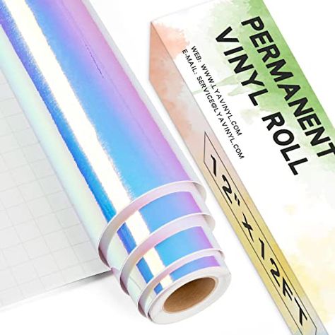 Vinyl Roll, Holographic Vinyl, Vinyl Rolls, Opal White, Vinyl Crafts, Vinyl Colors, Permanent Vinyl, Amazon Art, Sewing Stores