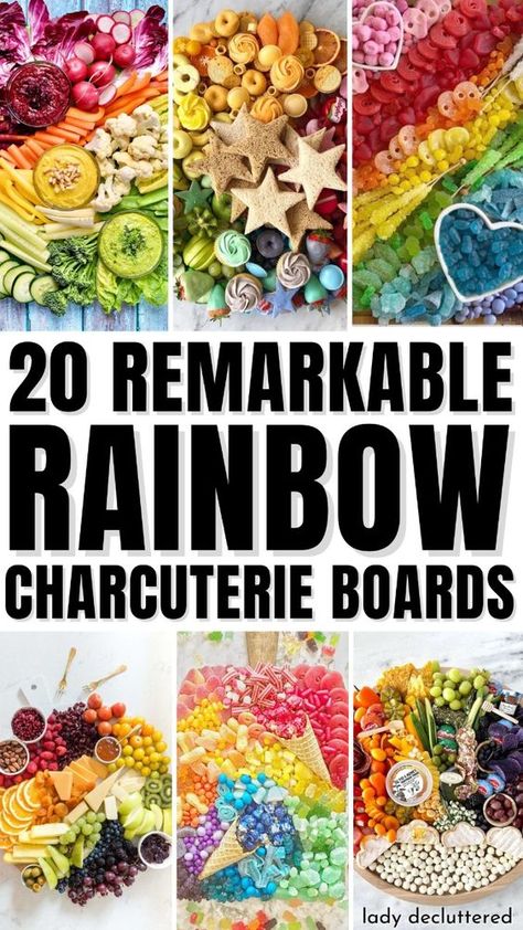 Pride Charcuterie Board, Rainbow Birthday Party Food Ideas, Charcuterie Board By Color, Colored Charcuterie Board Party, Rainbow Snack Board, Rainbow Snack Ideas, Colorful Party Food, Colored Themed Charcuterie Board, Colored Food Party