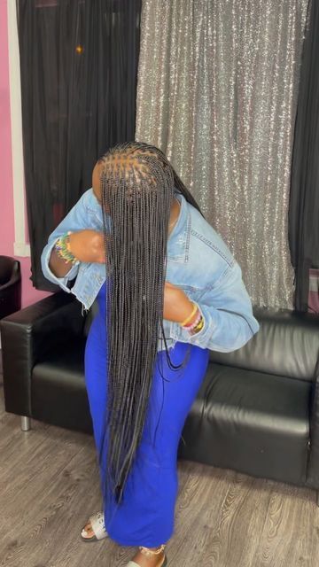 Extra Extra Small Knotless Braids, Extra Small Box Braids, Knotless Thigh Length, Extra Small Knotless Box Braids, Extra Small Knotless Braids, Small Knotless Box Braids, Small Knotless Braids, Small Knotless, Box Braid Hair