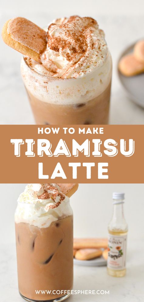 Tiramisu Cold Foam, Winter Cafe Drinks, Italian Food Sides, Tiramisu Drink, Spring Coffee Drinks, Tiramisu Latte, Tiramisu Coffee, Flavored Coffee Recipes, Summer Coffee Drinks