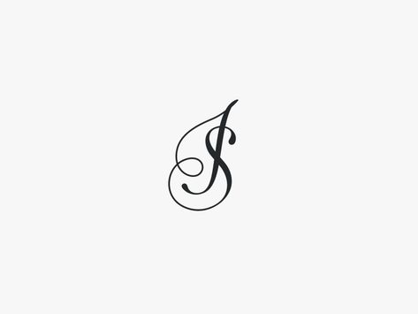 Simple Tattoo Ideas For Men, Letter S Tattoo, Simple Tattoo Ideas, Monogram Tattoo, J Tattoo, Alphabet Tattoo Designs, S Logo Design, Stylish Alphabets, Initial Tattoo