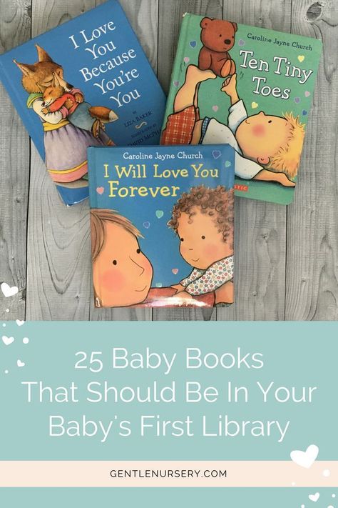 The best baby books for your baby's first year! A list of the best titles that should be in every baby's starter library. From newborn to age 1, you'll love reading these with your baby. #babybooks via @gentlenursery Best Baby Book, Baby First Year, Best Titles, Baby Sleep Problems, Babies First Year, After Baby, Book Reading, Baby Development, Baby Registry