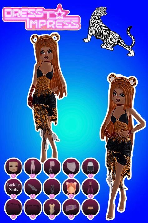 • 🏵️ • - #fyp #dti #dresstoimpress #dress #to #impress #roblox #dtiideas #aesthetic #outfitideas #dresstoimpressideas #idea #board #pin #robloxpin #robloxdti #robloxdresstoimpress Dti Theme Jungle, Dress To Impress Jungle Theme, Animals Dress To Impress Outfit, Jungle Dress To Impress, Rainforest Dress To Impress, Dress To Impress Animals, Roblox Dress To Impress, Jungle Dress, Forest Dress