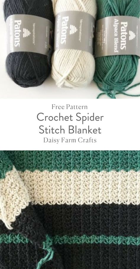 Crochet Spider Stitch, Spider Stitch, Motifs Afghans, Border Stitch, Crochet Spider, Blankets Crochet, Beau Crochet, Crochet Edgings, Crochet Border