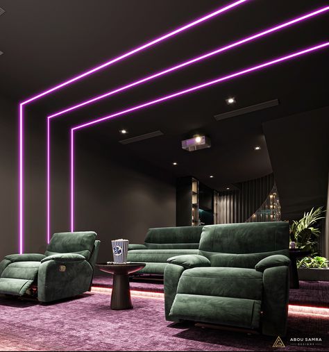 HOME CINEMA on Behance Mini Home Theater Design, Movie Rooms In House, Theater Room Ideas Small, Small Cinema Room, Cinema Room Small, Cinema Room Decor, Luxury Home Cinema Room, Theater Room Ideas, Home Theatre Room Ideas