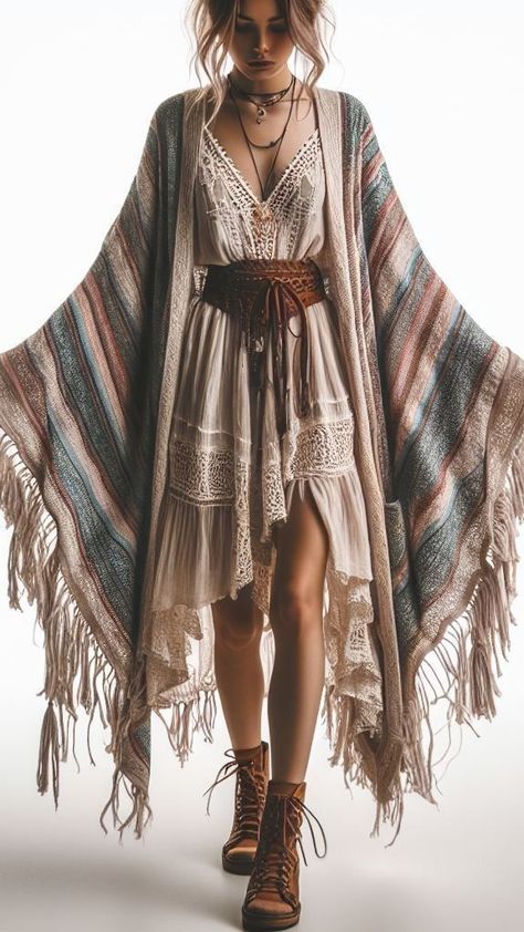 Dark Cottagecore Fashion Summer, Shabby Chic Outfit, New Mexico Aesthetic Outfits, Southern Boho Outfits, Boho Layered Outfits, Fantasy Inspired Outfits Casual, French Boho Style, Gypsycore Outfits, Indian Boho Fashion