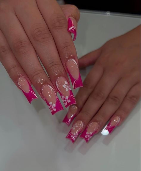 French Tip Acrylic Nails, Pink Nail Art, Her Nails, Short Square Acrylic Nails, White Nail Designs, Unique Acrylic Nails, White Nail, Acrylic Nails Coffin Short, Short Acrylic Nails Designs