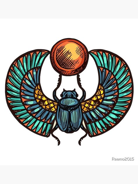 "Egyptian scarab with wings meaning" Art Print for Sale by Reemo2015 | Redbubble Scarab Wings, Meaning Art, Beetle Art, Egyptian Scarab, Scarab Beetle, Egyptian Mythology, Gcse Art, Egyptian Art, Top Artists