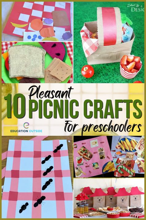 Picnic School Activities, Daycare Picnic Ideas, Picnic For Preschoolers, Classroom Picnic Ideas, Picnic Books Preschool, Picnic Craft Preschool, Picnic Ideas For Preschoolers, Kindergarten Picnic Ideas, Picnic Kindergarten Activities