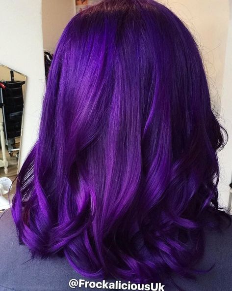 10 Most recommended Semi And Demi-Permanent Hair Color kits Dark Bright Purple Hair, Purple Hair Dark Roots, Royal Purple Hair, Dark Purple Hair Dye, Permanent Purple Hair Dye, Deep Purple Hair, Purple Hair Dye, Bright Purple Hair, Dark Hair Dye