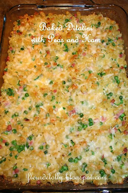 Ham And Peas, Favorite Pasta Recipes, Small Pasta, Dinner Entrees, Perfect Pasta, Ham Recipes, I Love Food, Pasta Dishes, Pasta Recipes