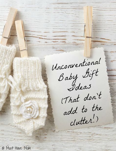 Unconventional Baby Gifts That Don't Add To The Clutter! Awesome baby gift ideas that are out of the box and perfect for expecting or new moms. Baby Shower Unique, Baby Gift Ideas, Baby Presents, Best Baby Shower Gifts, Unique Baby Shower Gifts, Unique Baby Gifts, Unique Baby Shower, Baby Scrapbook, Unique Baby