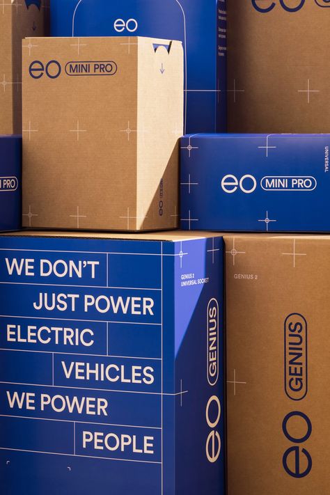 Embracing sustainability: Human Resources’ precise packaging for EO reflects their innovative vision — The Brand Identity Electricity Graphic Design, Electric Graphic Design, Smart Packaging Design, Logistics Design Creative, Human Branding, Environmental Packaging, Designer Typography, Logistics Design, Packaging System