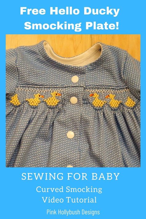 Free Smocking Plates, Smocking Tutorial, Sewing Challenge, Smocking Plates, How To Stitch, Smocking Patterns, Sewing Courses, Baby Bunting, Quick Gifts