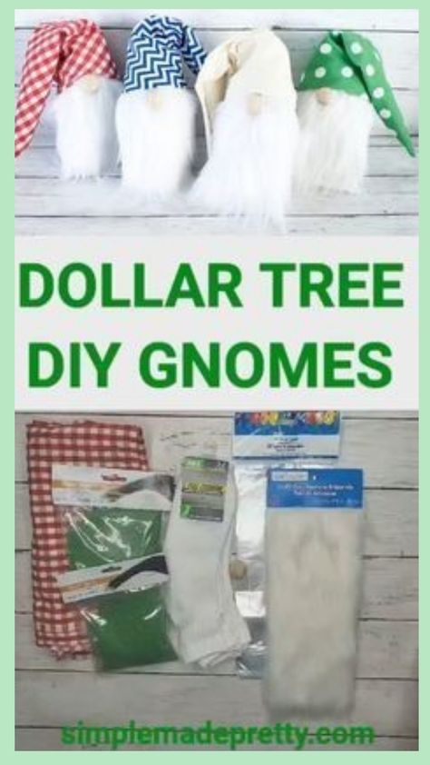 Tree Gnomes Diy, Dollar Tree Gnomes, Diy Gnome Christmas, Tree Gnomes, Dollar Diy, Diy Gnome, Dollar Tree Christmas Decor, Fall Decor Dollar Tree, Dollar Store Christmas