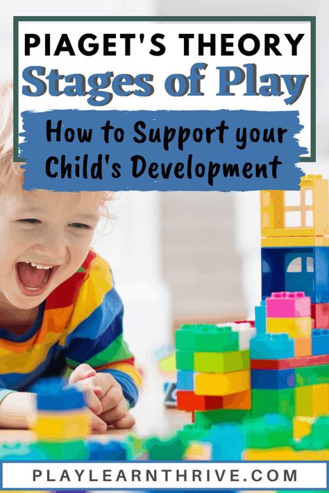 What are the stages of play? Jean Piaget’s Theory of Play! - Play. Learn. Thrive. Babysitter Activities, Piaget Theory, Stages Of Play, Child Development Theories, Child Development Stages, Child Development Activities, Infant Lesson Plans, What Is Play, Lead Teacher