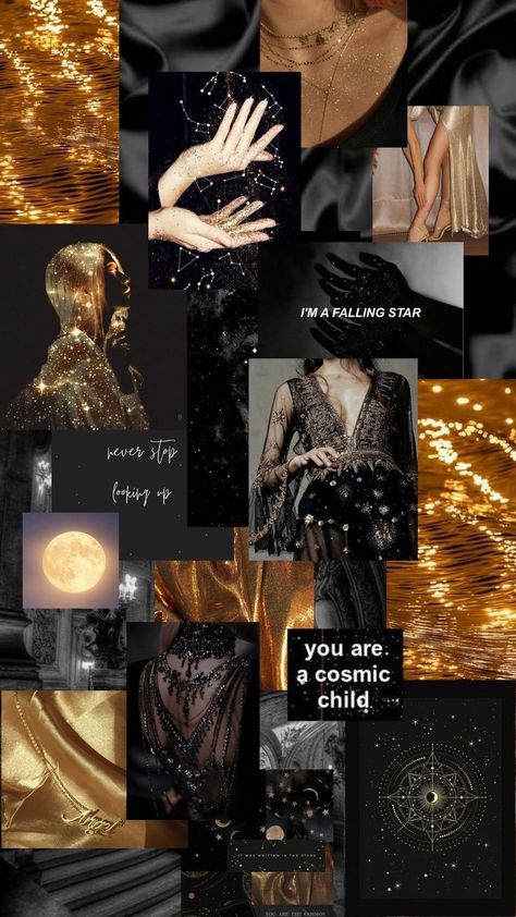 Wallpaper Aesthetic Black And Gold Esthetics, Aesthetic Black And Gold Wallpaper, Black And Gold Witch Aesthetic, Black And Gold Mood Board Aesthetic, Gold Black Aesthetic Wallpaper, Black Gold Aesthetic Wallpaper, Black Gold Wallpaper Iphone, Black And Gold Mood Board, Black And Gold Aesthetic Fashion