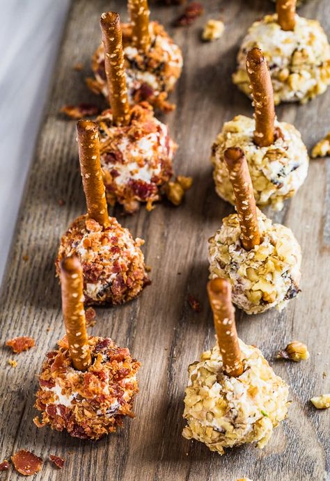 Mini Cheese Ball Bites - New Year's Eve Appetizer - The Cookie Rookie Cheese Ball Bites, Tailgate Recipes, Christmas Luncheon, New Year's Eve Appetizers, Gluten Free Puff Pastry, Christmas Cheese, Appetizers For Kids, App Ideas, Savory Cheese