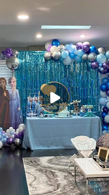 Balloonsanddecorations on Instagram: "This pallet of colors perfect for Frozen theme ❄️ ❄️ ❄️ The phrase comes from the song “Do You Want to Build a Snowman?”, in which Anna tries to reconnect with her sister Elsa, who has isolated herself because of her magical powers. It shows Anna’s willingness to be there for Elsa no matter what. #balloonsanddecorations #eventplanner #miamieventplanner #miamieventplanners #southfloridaeventplanner #kidspartyidea #frozentheme #frozenthemeparty" Frozen Theme Party, Magical Powers, Frozen Theme, Kids' Party, Build A Snowman, Elsa Frozen, No Matter What, Balloon Decorations, The Song