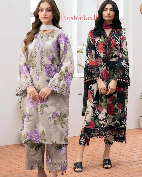 #restocked wear 24👗 Ready To Ship collection! Shop this look at www.Gulbuy.com #khaadi #khaadipret #khaadiuk #khaadiusa #aghanoor #aghanoorofficial #aghanooruk #pakistanifashion #eidcollection #eidhenna #eidoutfit #pakistanidressesuk #pakistaniuk #pakistaniukfashion Lawn Kurti Designs, Dress Design Pakistani, Kameez Design, Lawn Dress Design, Printed Dresses Fashion, Trendy Cocktail Dresses, Stylish Kurtis Design, Kameez Designs, Shirt Trouser