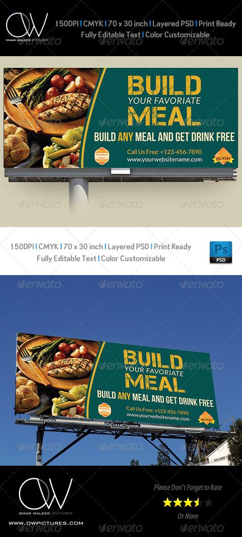 Restaurant Billboard Template Hording Design Restaurant, Billboard Template, Food Font, Cafe Cake, Billboard Advertising, Billboard Design, Outdoor Signage, Outdoor Banners, Getting Drunk