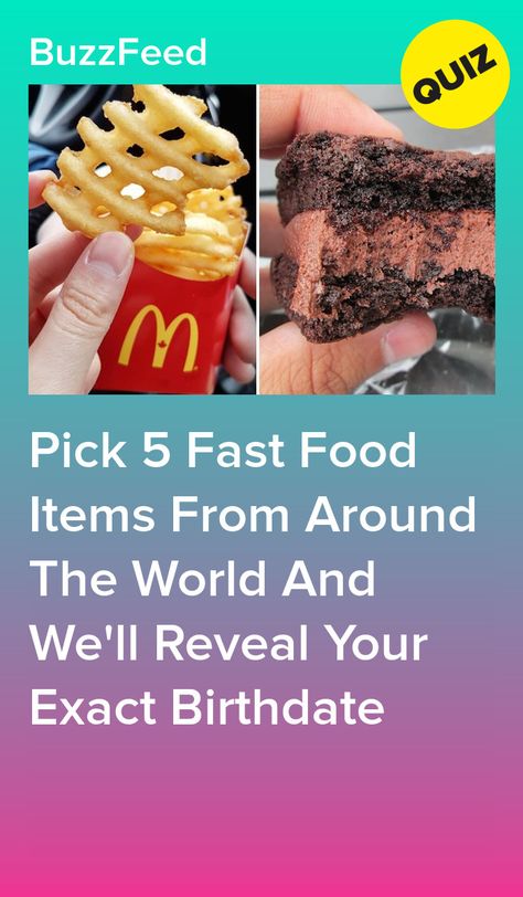 Fast Food Nation, Buzzfeed Personality Quiz, Quizzes Food, Birthday Quiz, Food From Around The World, Quizzes Funny, Best Buzzfeed Quizzes, Playbuzz Quizzes, Fast Food Logos