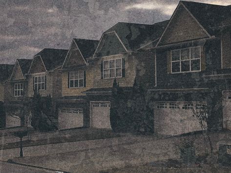 row of houses #grunge #houses #grungehouses #aesthetichouses #grungehouseaesthetic #teen #dark #gloomy #darkaesthetic #gloomyaesthetic #aesthetic Grunge House Exterior, Gloomy House, Grunge House, Row Of Houses, Lana Del Rey Ultraviolence, Main Character, Grunge Aesthetic, My Vibe, Dark Aesthetic