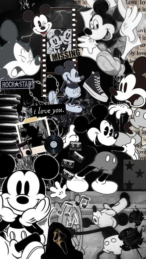 Mickey Mouse🖤#blackandwhiteaesthetic #mickeymouse #steamboatwillie #blackaesthetic #wallpaper #minniemouse Classic Mickey Mouse Wallpaper, Mikey Mouse Wallpaper Hd, Mickey Mouse Iphone Wallpaper, Mickymaus Wallpaper Iphone, Mickey Mouse Aesthetic Wallpaper, Mickey Mouse Wallpaper Aesthetic, Mickey Mouse Collage, Black And White Mickey Mouse, Wallpaper Do Mickey Mouse