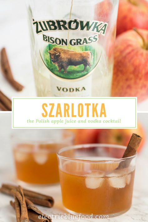 Polish Apple Pie, Zubrowka Vodka, Apple Pie Cocktail, Polish Vodka, Apples And Cinnamon, Hot Drinks Recipes, Vodka Cocktail, Vodka Recipes, Easy Drink Recipes