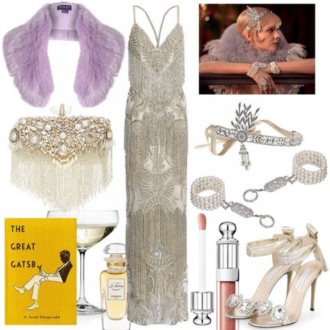 Daisy Buchanan Outfits, Daisy Buchanan Aesthetic, Daisy Buchanan Costume, Great Gatsby Outfit, Gatsby Outfit, Daisy Buchanan, Costume Inspo, Fantasy Gowns, Vintage Glam