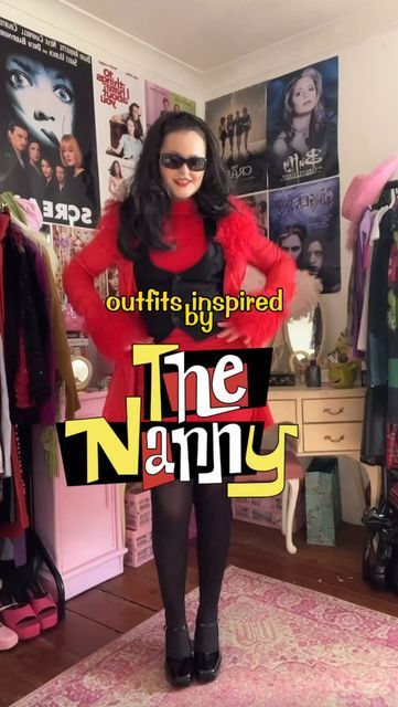 Fran The Nanny Costume, The Nanny Hair Tutorial, Nanny Fran Halloween Costume, The Nanny Hair, Fran Fine Hair Tutorial, The Nanny Halloween Costume, The Nanny Outfits Fran Drescher, The Nanny Inspired Outfits, Fran Fine Costume