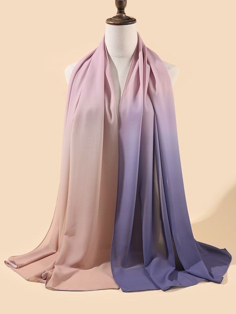 Scarf Design Ideas, Scarf Photography, Ombre Scarf, Dresses Traditional, Bath Ball, Indian Dresses Traditional, Fashion Drawing Dresses, Scarf Women Fashion, Chiffon Scarf