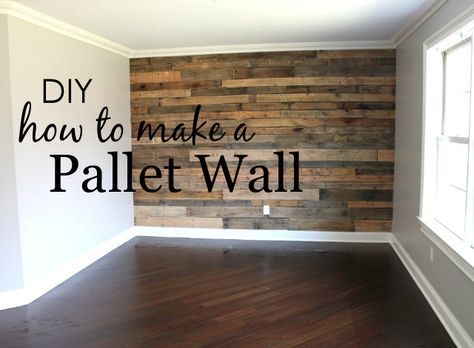 My husband and I spent a couple weekends building my dream pallet wall for our son's big boy room. Here's what we did to build a pallet wall in his room. Pallet Walls, Pallet Wall, Big Boy Room, Diy Pallet Projects, Pallet Ideas, Pallet Projects, Pallet Furniture, New Wall, Pallet Diy