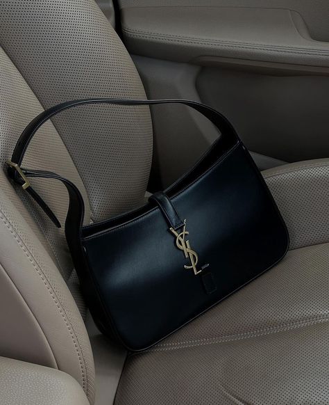 Ysl Baguette Bag, Black Cars Luxury, Ysl Bag Aesthetic, Ysl Black Bag, Bougie Aesthetic, Ysl Outfit, Girly Products, 2025 Wishes, Ysl Purse