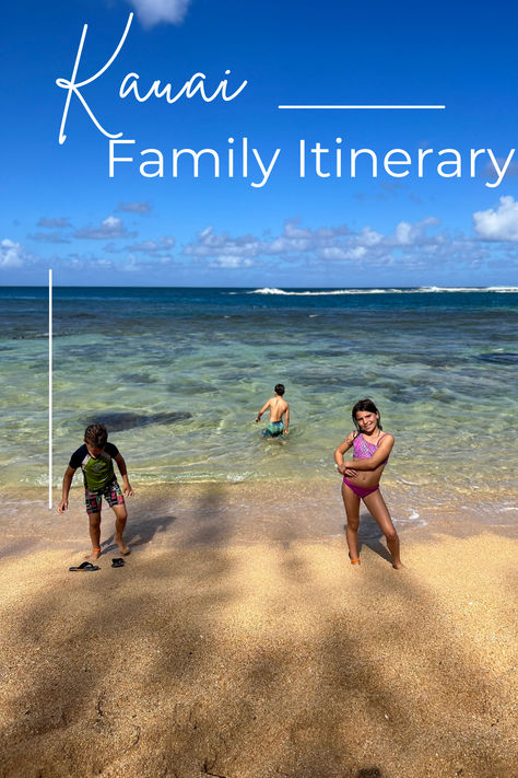 Plan your Kauai family vacation with this 6-day Kauai itinerary. Kauai Family Vacation, Kauai With Toddler, Kauai With Kids, Kauai Itinerary, Hawaii Family Vacation, Hawaii Vacation Tips, Vacation 2024, Kauai Vacation, Island Adventure