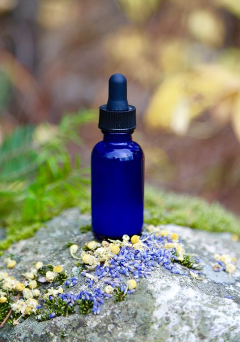 Chamomile Tincture, Tinctures Recipes, Tincture Bottles, Types Of Herbs, Glass Dropper Bottles, Sleepy Time, Cell Wall, Upset Stomach, Glass Mason Jars