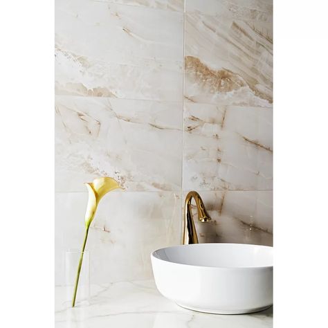 Porcelain tile bathroom