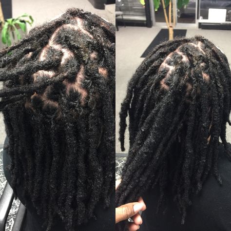 Thick locs Thick Locs On Black Women, Interlocked Locs, Locs On Black Women, Thick Locs, Couture Hairstyles, Dreads Styles, Hair Guide, Hair Locks, Edgy Hair