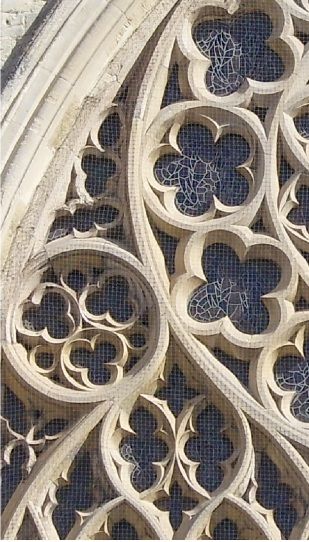 Gothic Architecture, this shows tracery, rossettes, quatrofoils  trefoils. Architecture Supplies, Gothic Architecture Interior, Stained Glass Windows Church, Architecture Antique, Gothic Windows, Gothic Buildings, Gothic Cathedrals, Classical Architecture, Gothic Architecture