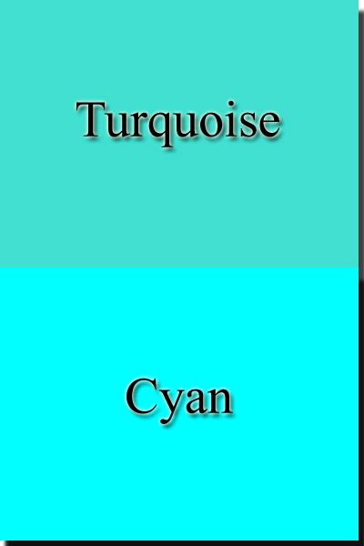 Difference between colors Turquoise and Cyan Color Psychology Personality, Turquoise Paint Colors, Cyan Color, Cyan Colour, Teal Green Color, Turquoise Painting, Turquoise Blue Color, Green Color Schemes, Teal Blue Color