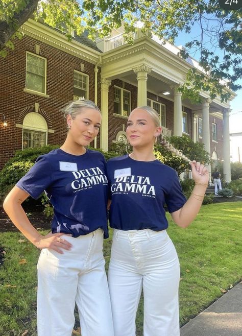 Sorority Polo Shirt, Delta Gamma Philanthropy Shirt, Alpha Chi Omega Philanthropy Shirts, Sorority T Shirt Ideas, Delta Gamma Merch, Sorority Recruitment Shirts Design, Sorority Philanthropy Shirts, Phi Mu Shirts Design, Recruitment Rooms