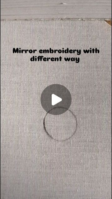 Mirror Embroidery, Needle Embroidery, Hand Embroidery Videos, Embroidery Videos, Mirror Work, Embroidery Tutorials, Instagram Art, Sell Handmade, Embroidery Art