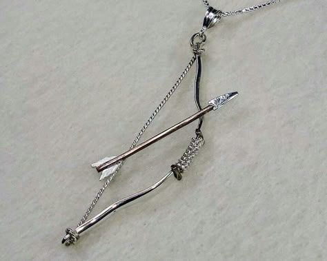 Archery necklace Artemis Crock, Hunter Of Artemis, Allison Argent, Archery Bow, Kate Bishop, Bow And Arrow, Bow Arrows, Archery, 14kt Gold