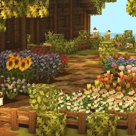 m o o s t e r #gardenideas #gardendesign #garden Garden Minecraft, Aesthetic Minecraft Builds, Skórki Minecraft, Minecraft Welten, Minecraft Garden, Minecraft House Plans, Bangunan Minecraft, Minecraft Farm, Minecraft Pictures