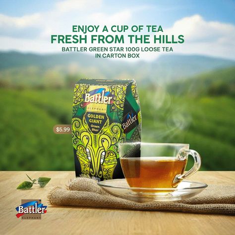 Battler Tea - Social Media Post :: Behance Tea Social Media Post, Tea Social Media, Social Post, Creative Industries, Web Banner, Brand Awareness, Post Design, Work Experience, Freelancing Jobs