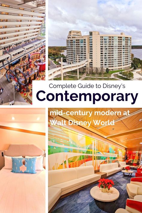 Hotels Near Disney World, Resorts For Kids, Disney Contemporary Resort, Disney World Hotels, Contemporary Resort, Disney Restaurants, Contemporary Hotel, Disney Vacation Planning, Disney Hotels